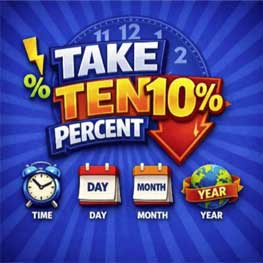 take ten percent logo 03